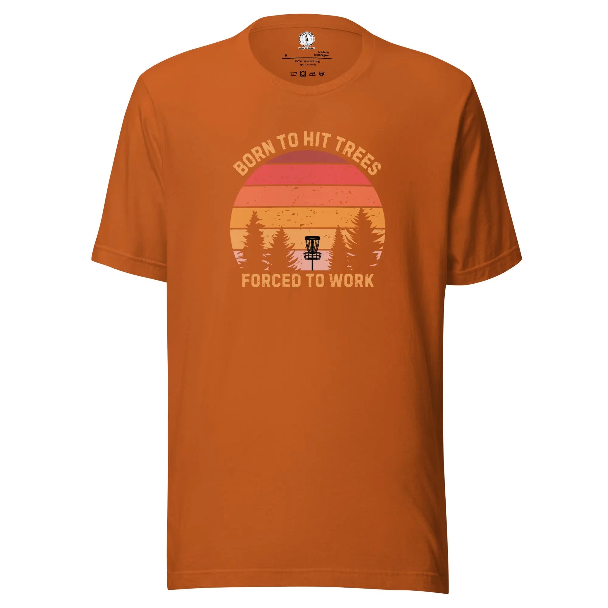 Born to Hit Trees Forced to Work Disc Golf T-shirt  