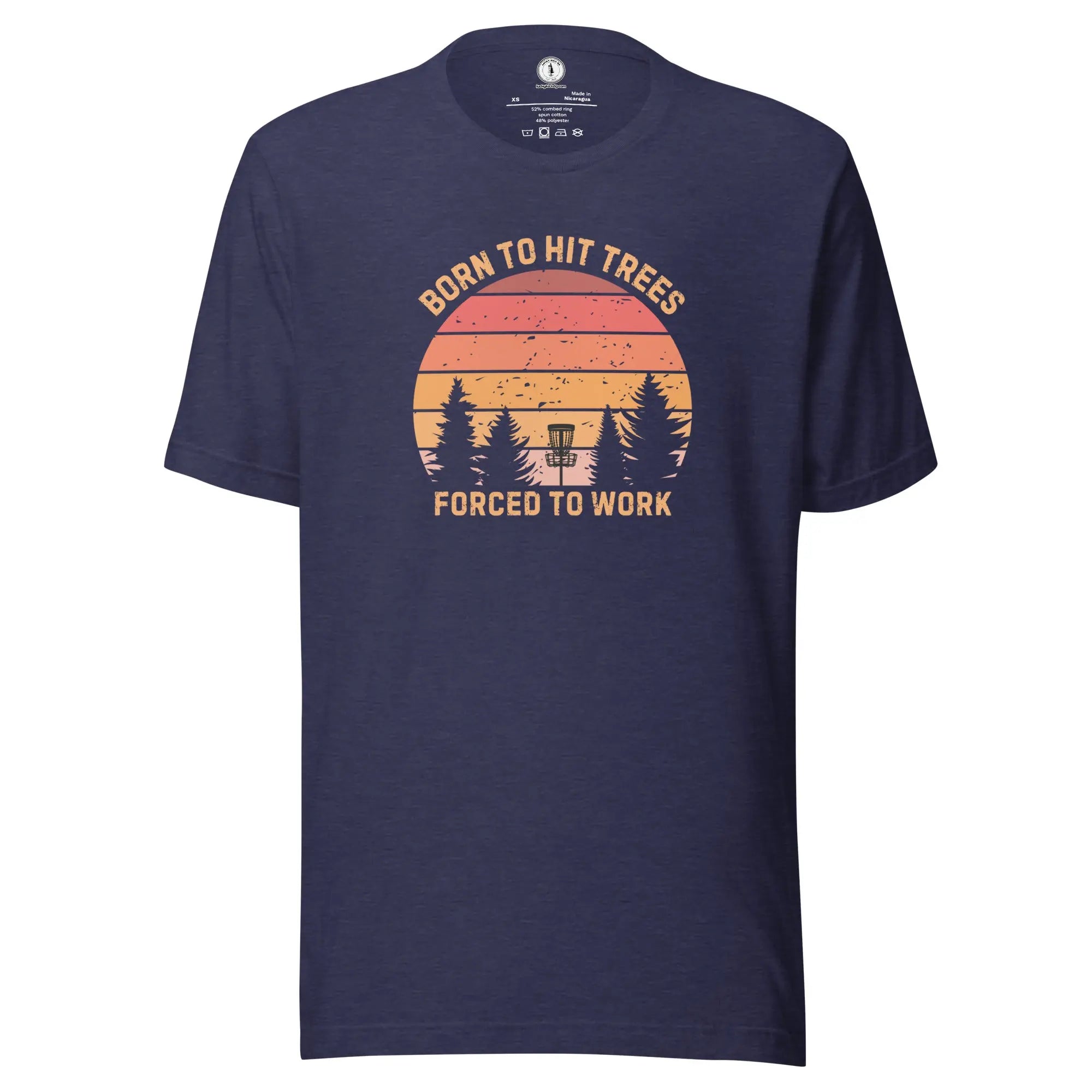 Born to Hit Trees Forced to Work Disc Golf T-shirt  