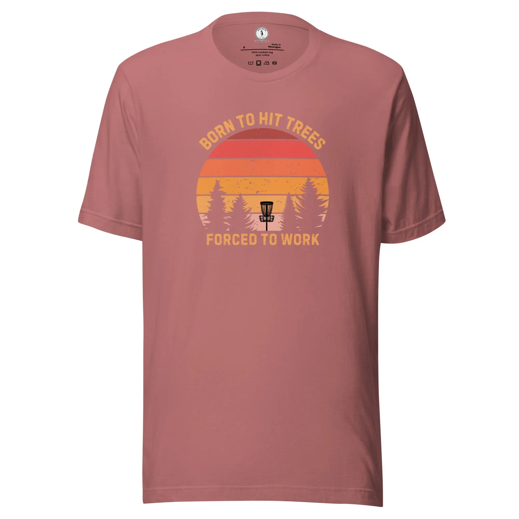 Born to Hit Trees Forced to Work Disc Golf T-shirt  