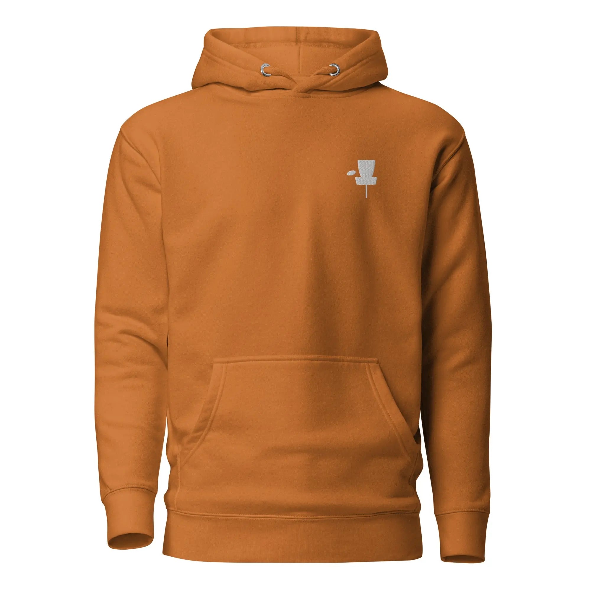Disc Golf Basket Embroidered | Minimalist Disc Golf Hoodie  
