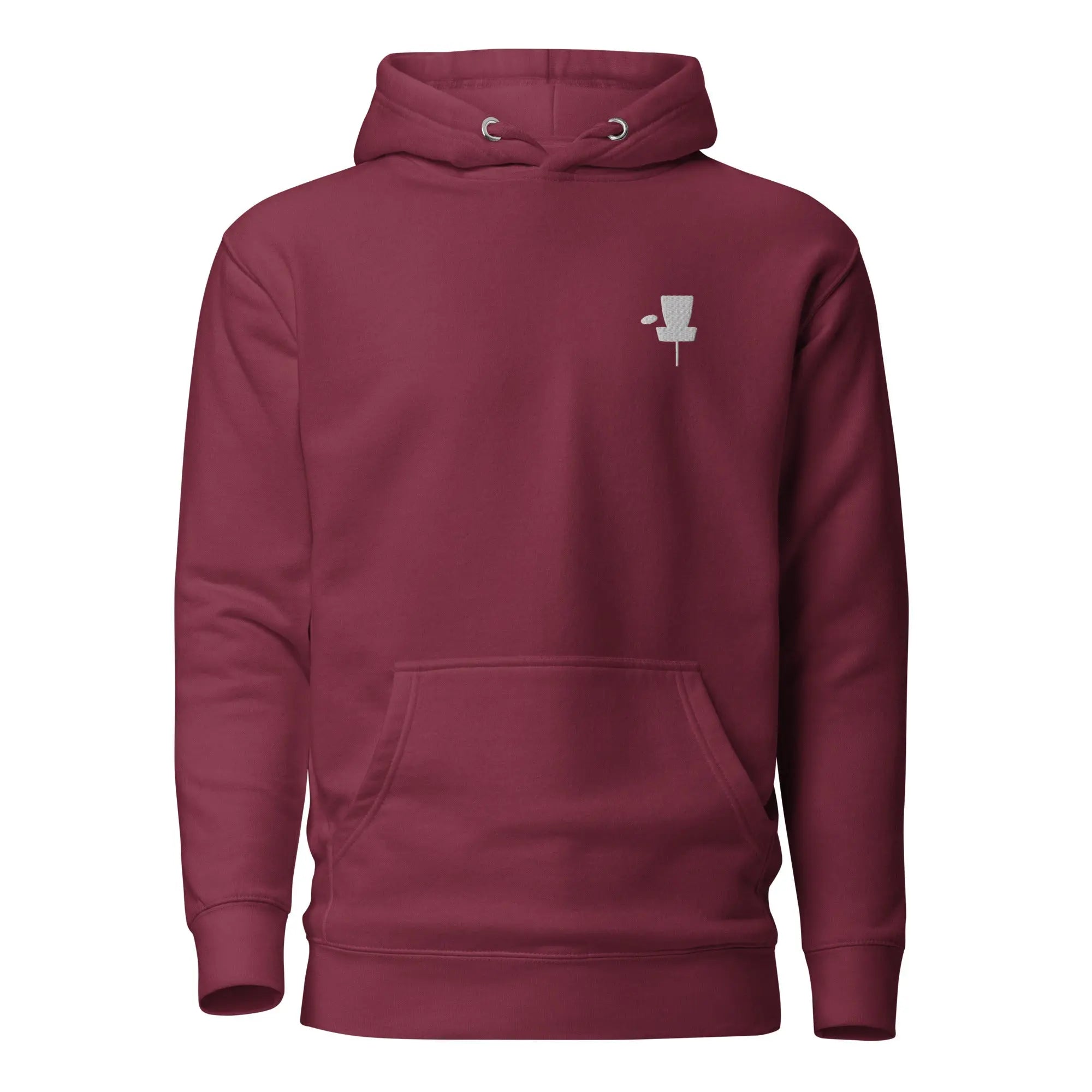 Disc Golf Basket Embroidered | Minimalist Disc Golf Hoodie  