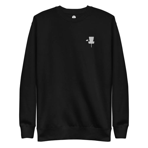 Disc Golf Basket Embroidered | Minimalist Disc Golf Sweatshirt  
