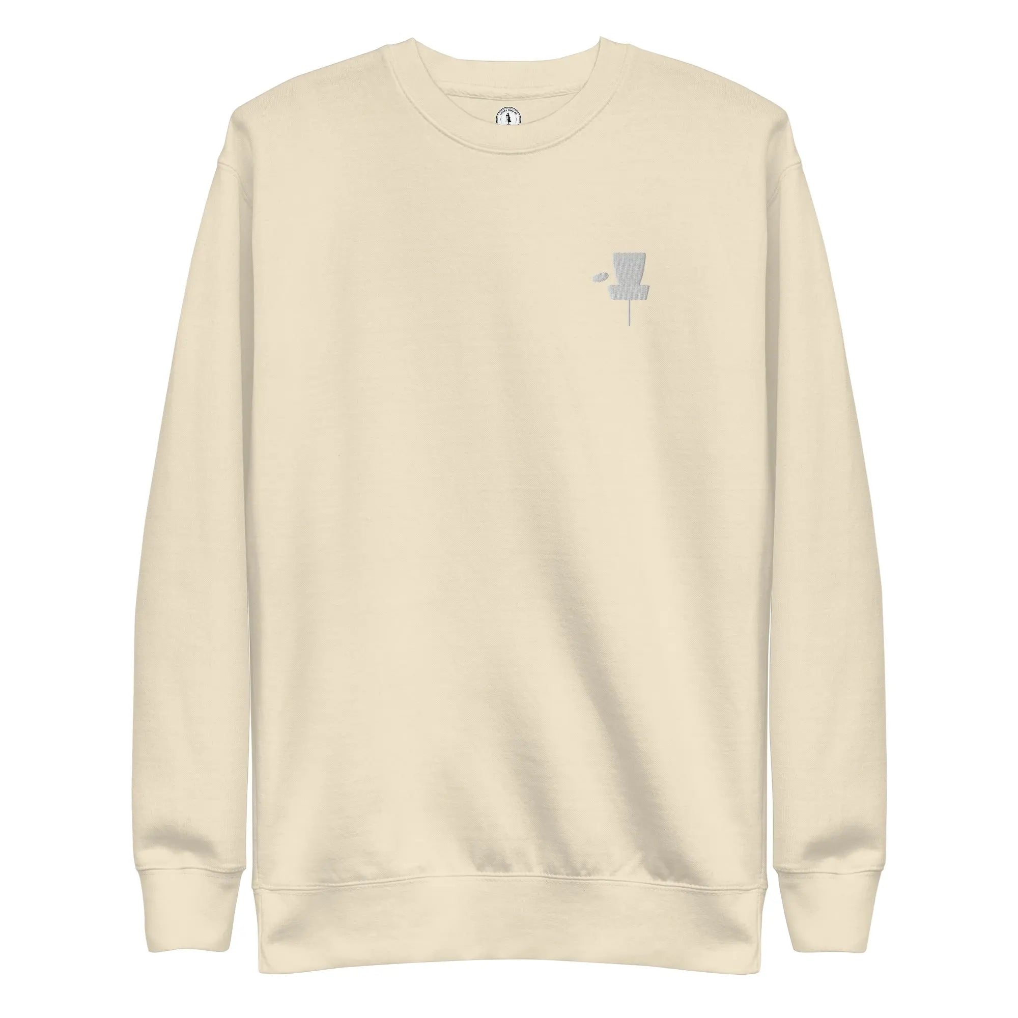 Disc Golf Basket Embroidered | Minimalist Disc Golf Sweatshirt  