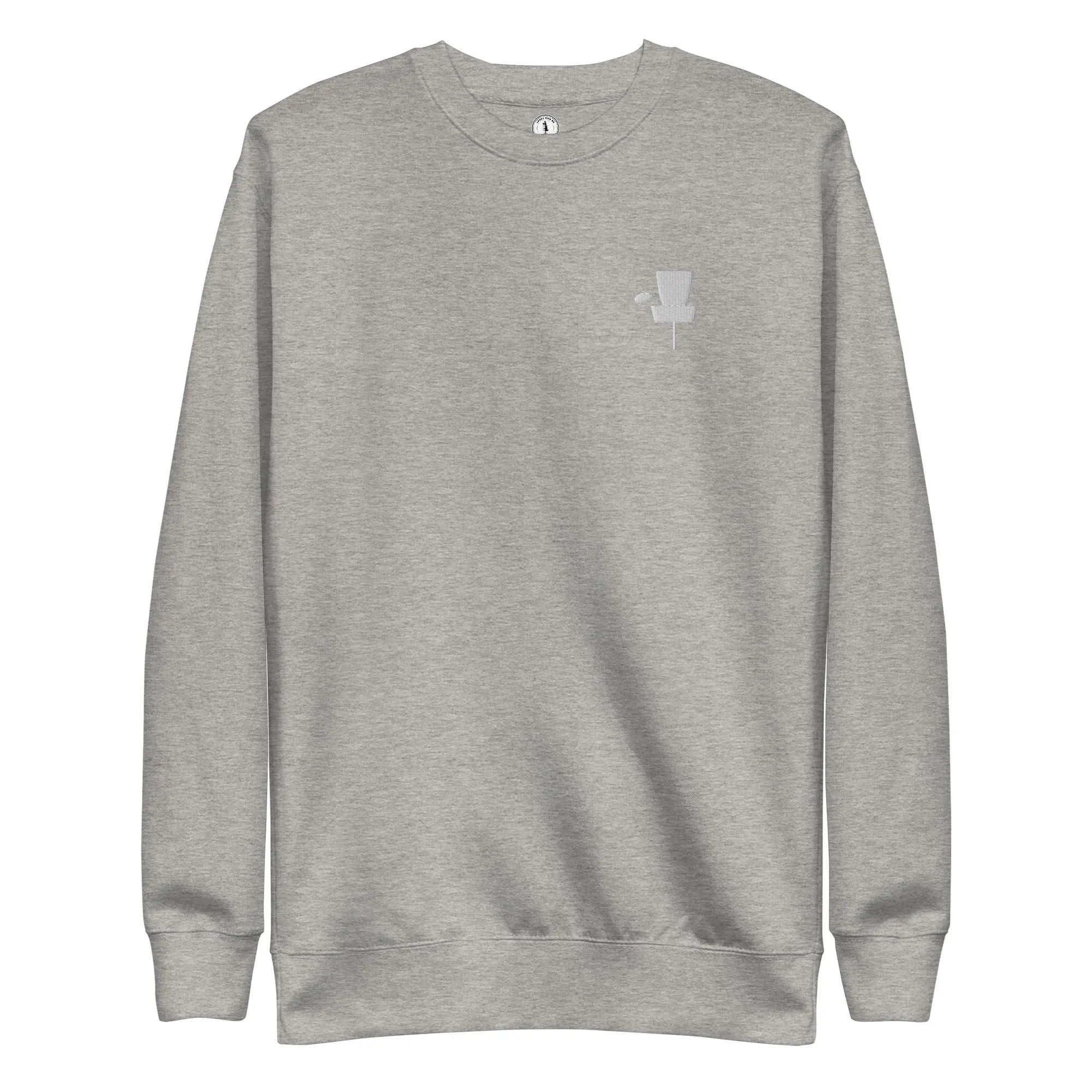 Disc Golf Basket Embroidered | Minimalist Disc Golf Sweatshirt  