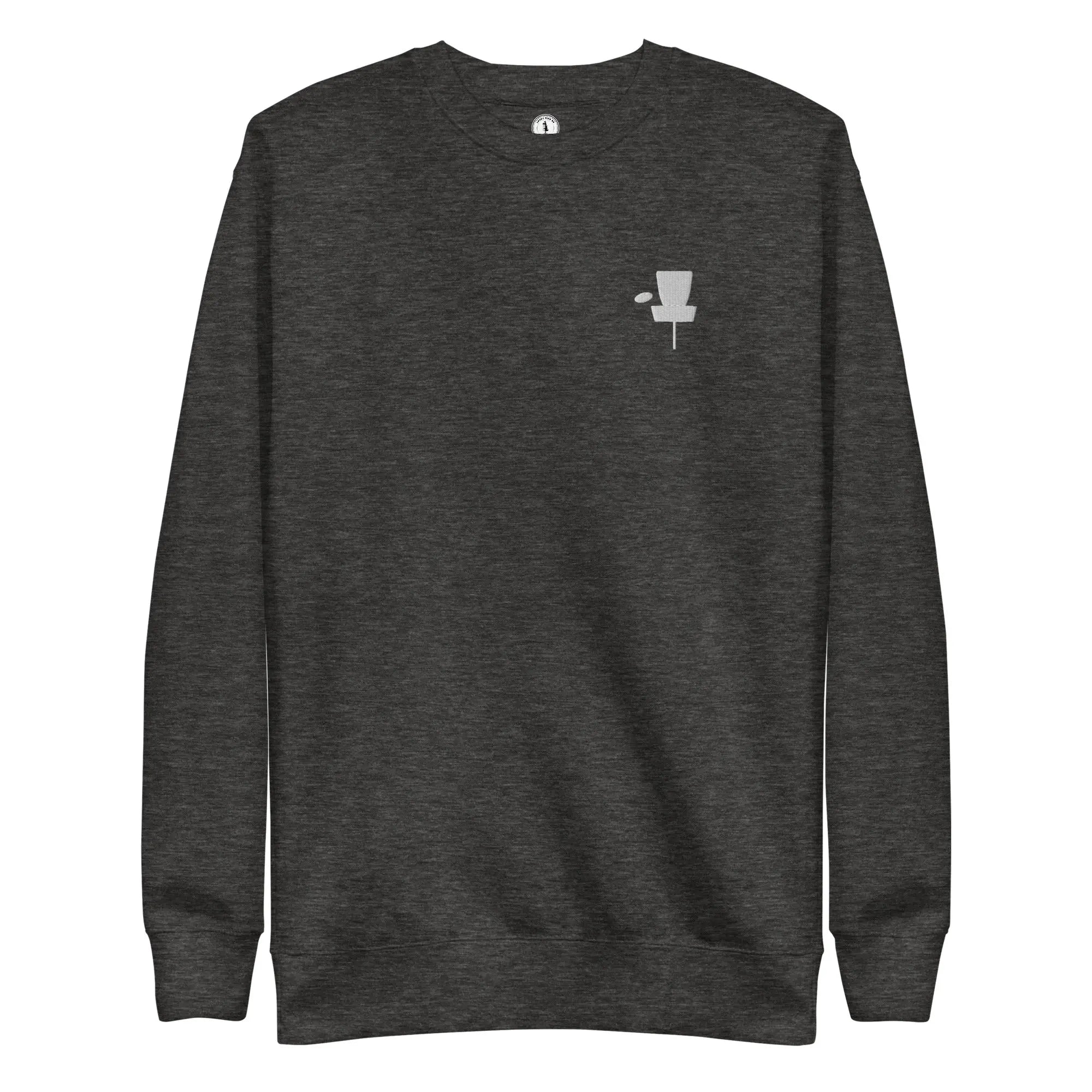 Disc Golf Basket Embroidered | Minimalist Disc Golf Sweatshirt  