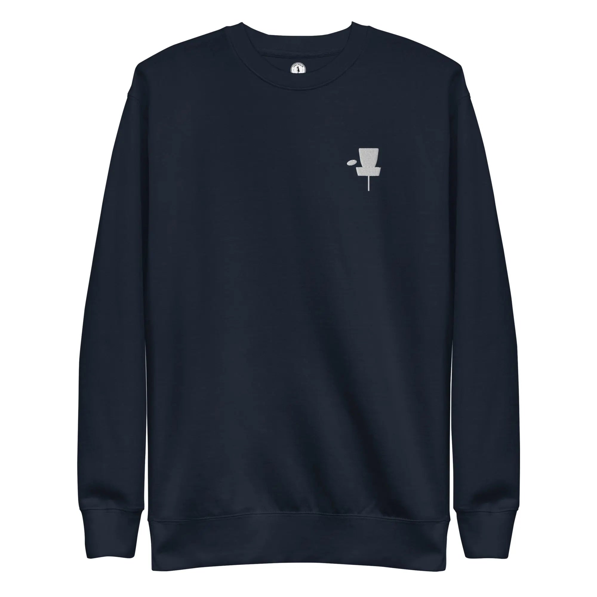 Disc Golf Basket Embroidered | Minimalist Disc Golf Sweatshirt  