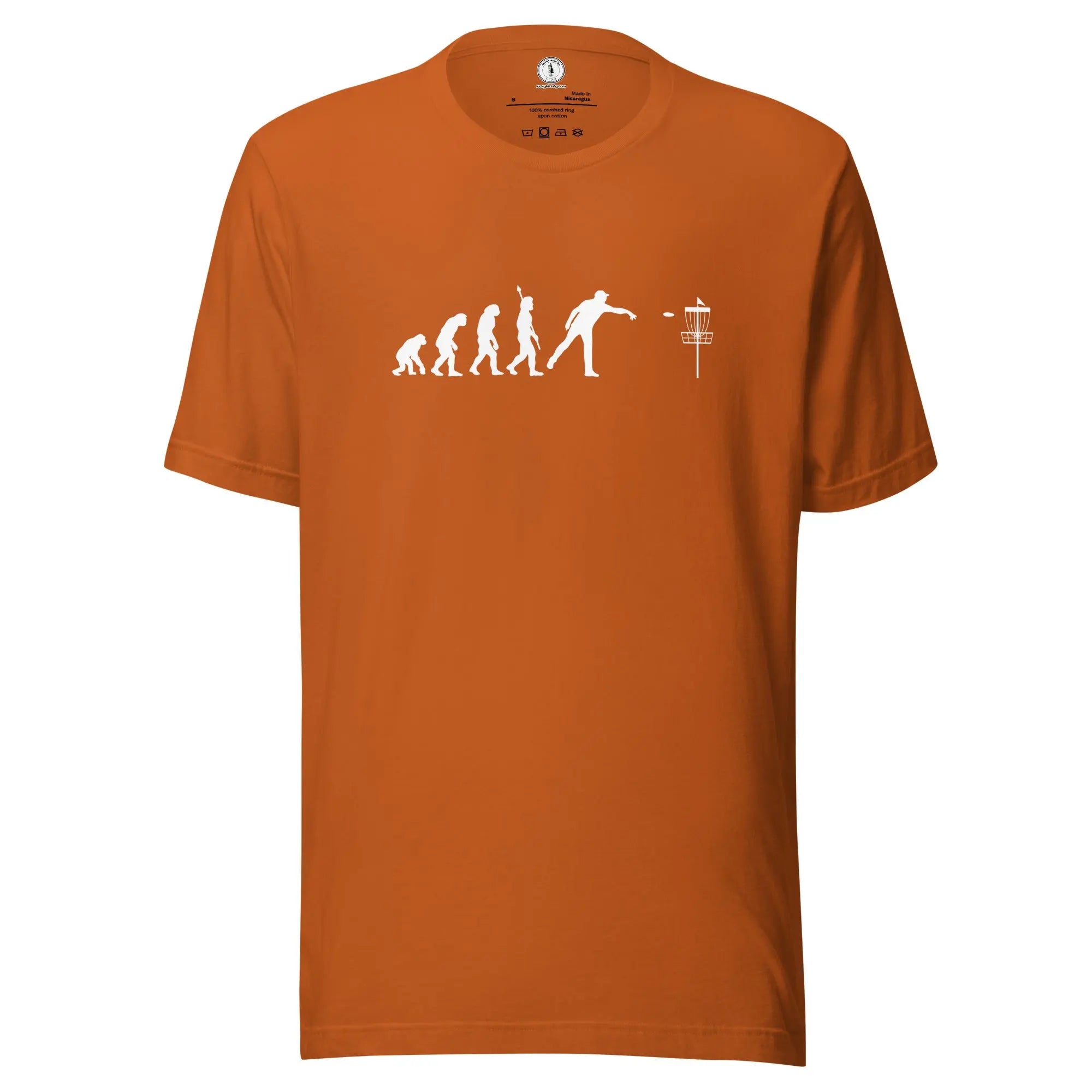 Disc Golf Human Evolution T-shirt | Funny Disc Golf Shirt  