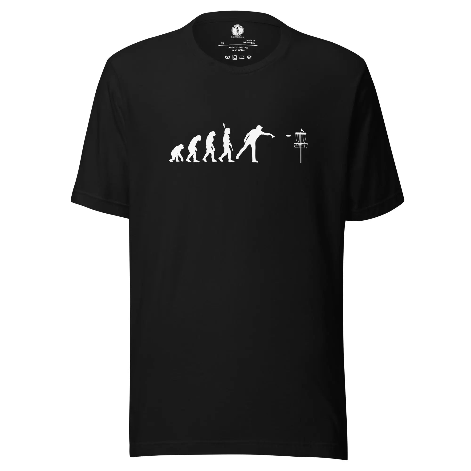 Disc Golf Human Evolution T-shirt | Funny Disc Golf Shirt  