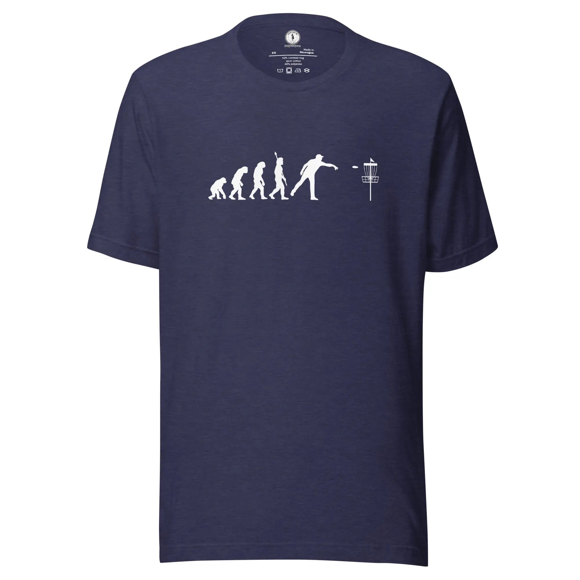 Disc Golf Human Evolution T-shirt | Funny Disc Golf Shirt  