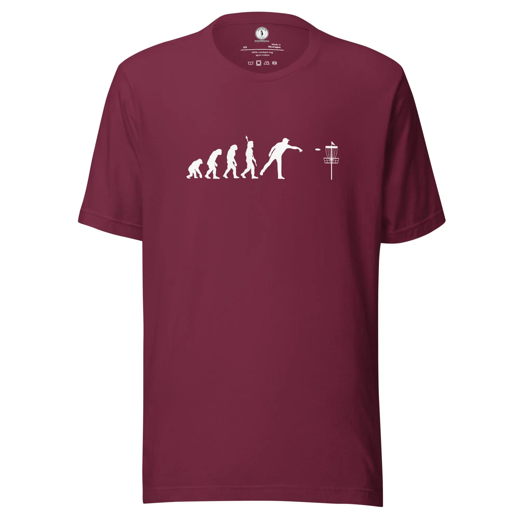 Disc Golf Human Evolution T-shirt | Funny Disc Golf Shirt  