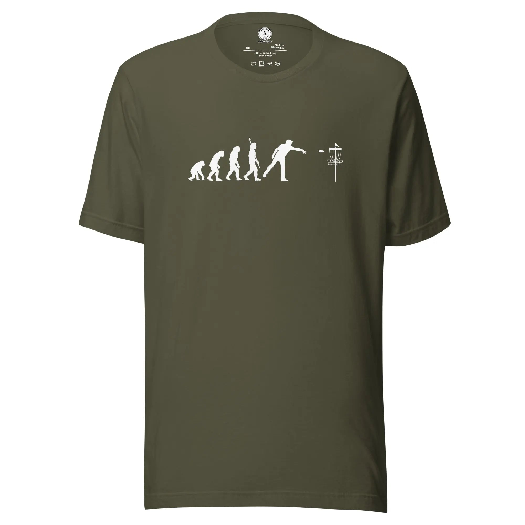 Disc Golf Human Evolution T-shirt | Funny Disc Golf Shirt  