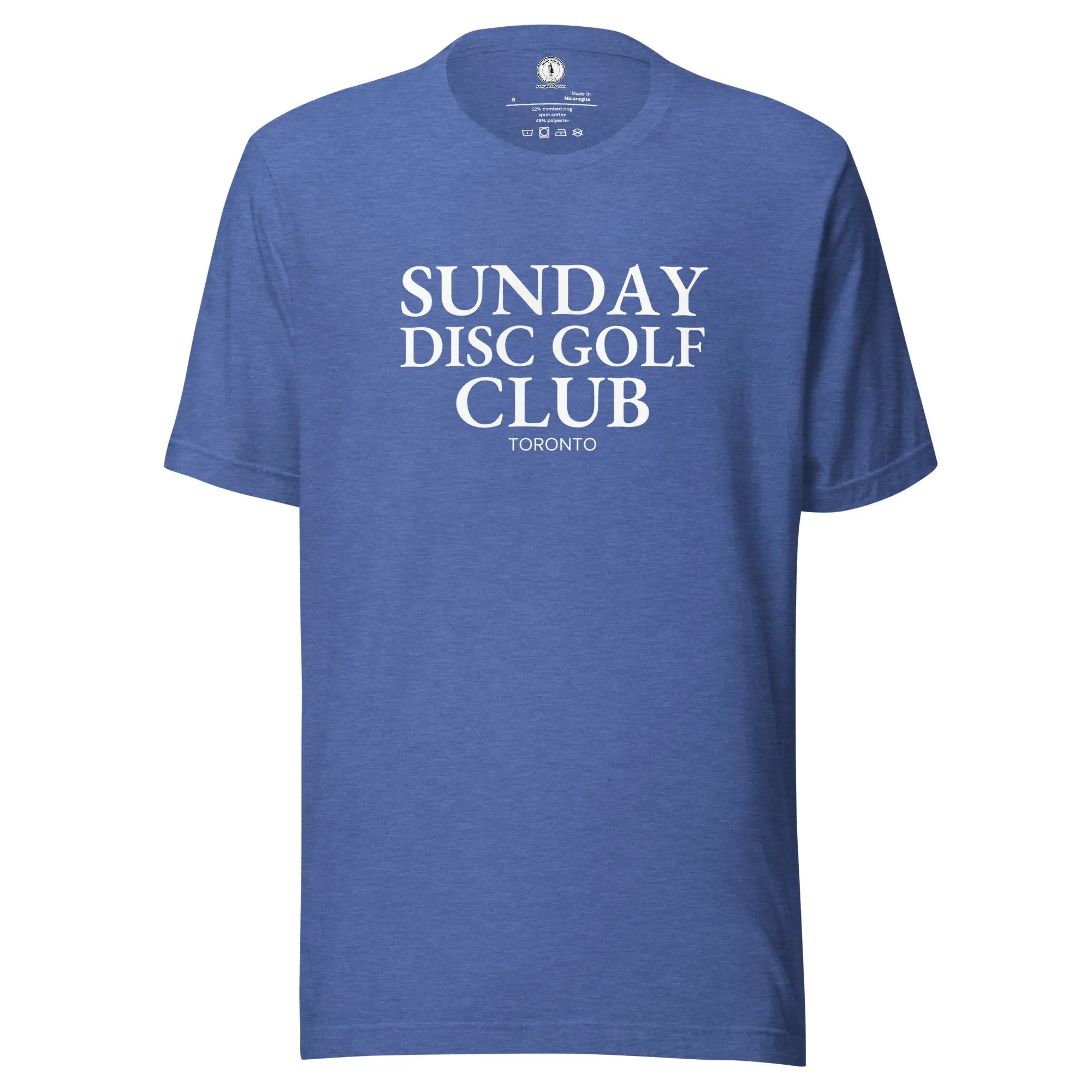 Custom City Sunday Disc Golf Club T-Shirt  