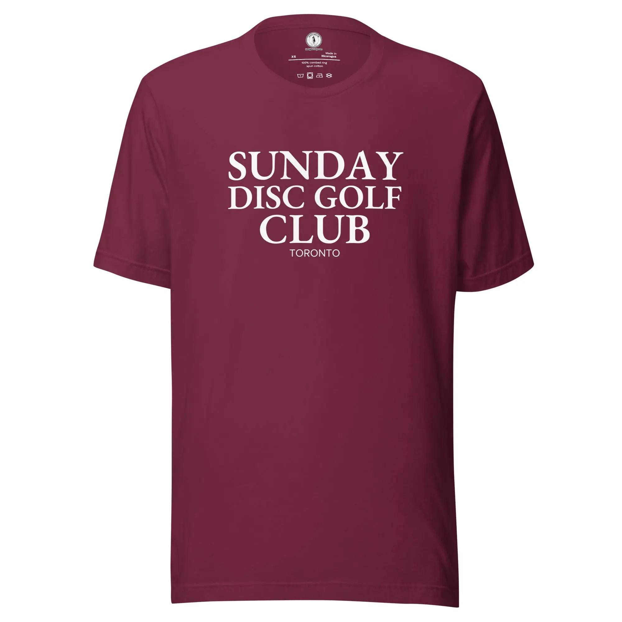 Custom City Sunday Disc Golf Club T-Shirt  