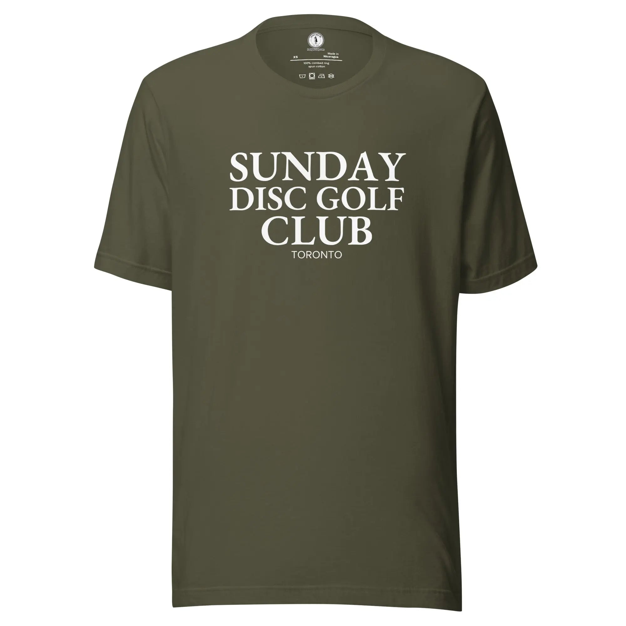 Custom City Sunday Disc Golf Club T-Shirt  
